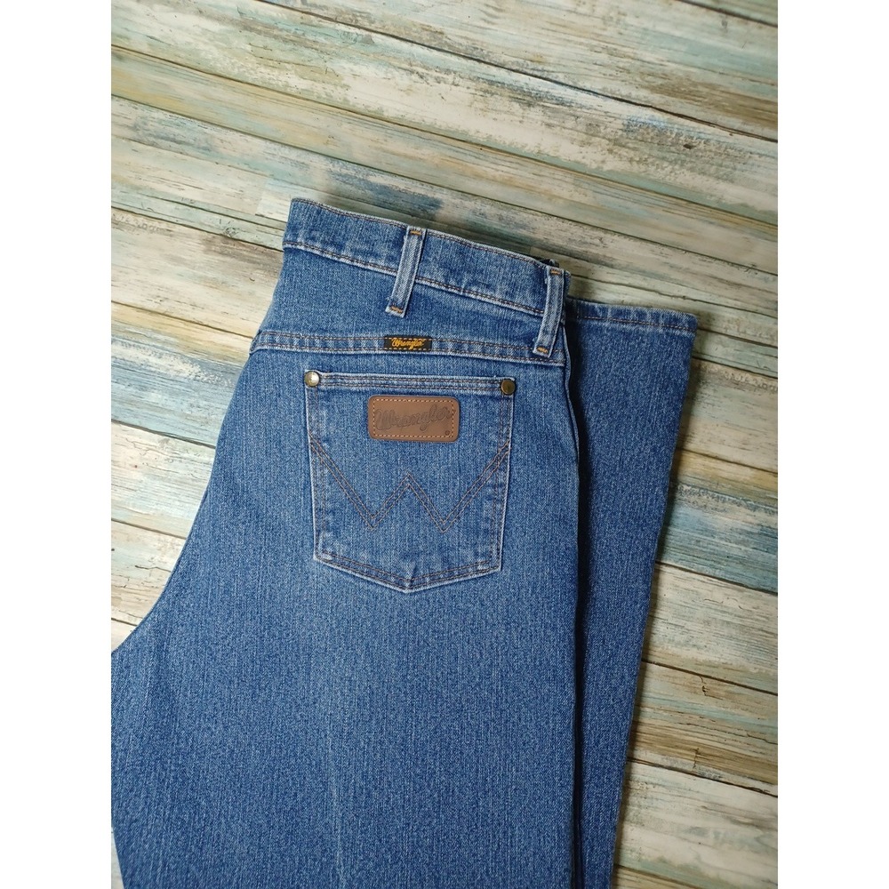 Wrangler Mens Regular Fit Advanced Comfort 47MACMS 34x32 Denim Jeans
